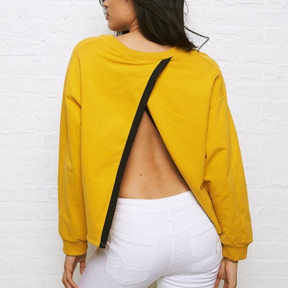 Open Back Sweatshirt OSFA